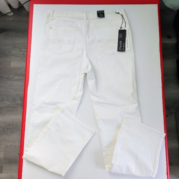 Buffalo David Bitton jeans Misha mid-rise straight leg stretch women's sz 12x32 - Picture 3 of 13